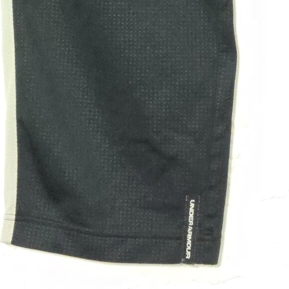 Under Armour Men's Medium Loose Athletic Pants, Black with Gray Stripe - Picture 5 of 7